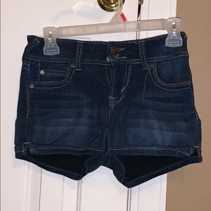 Dark jean shorts